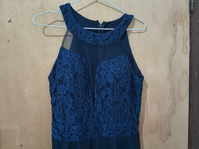 Vestido de Festa Azul Marinho