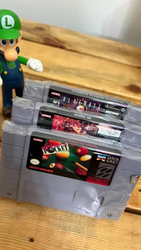 SUPER NINTENDO - KIT COM 3 JOGOS CLÁSSICOS!
