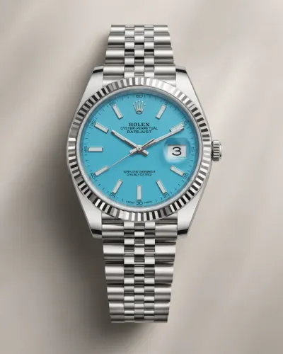 Relógio automático pulseira jubileu mostrador Tiffany