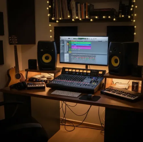 Promo do dia! Monitor De Estúdio Ativo Krk Vxt6 Par Preto Profissional