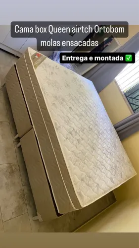 Cama box Queen airtech Ortobom a pronta entrega 