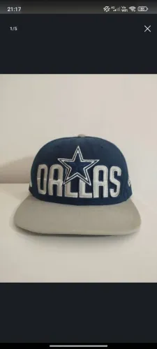 2 Bonés originais NFL New Era - St Louis Rams / Dallas Cowboys snapback, ajustáveis.