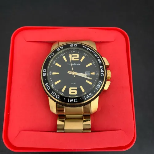 Relógio Mondaine Dourado 5atm