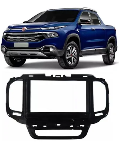 Moldura De Painel 2din Fiat Toro Black Piano
