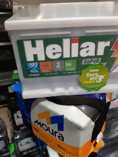 Bateria 45Ah Heliar Bateria 48Ah Moura 
