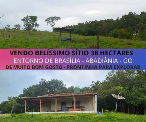 Fazenda sitio chacara no entorno de Brasilia Abadiânia GO belissima com escritura