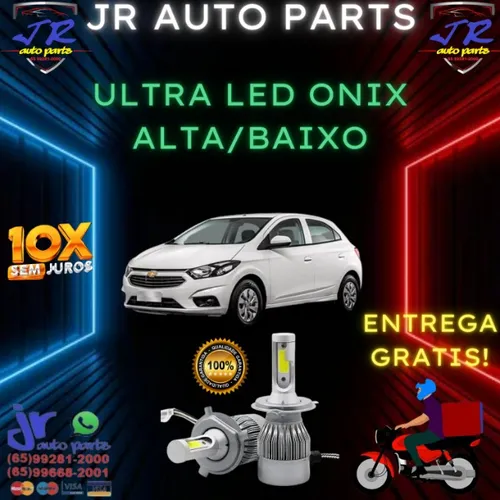 Ultra LED Chevrolet Onix 2012 (Alta/Baixo)