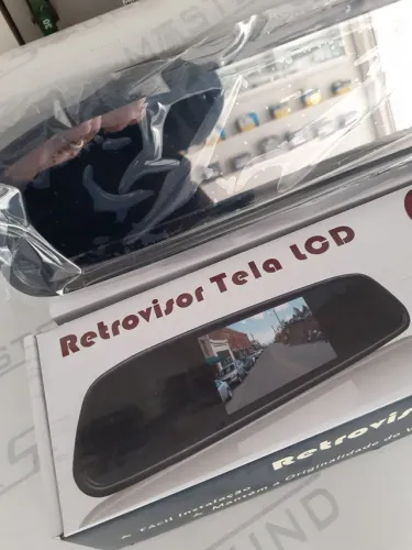 Espelho retrôvisor com câmera de ré. Garantia. Novo  instalado.