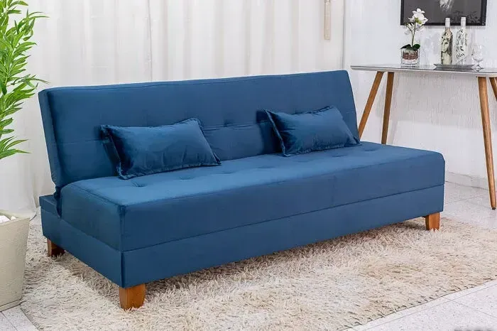 Sofa Cama Arpoador Azul    Pague na Entrega!