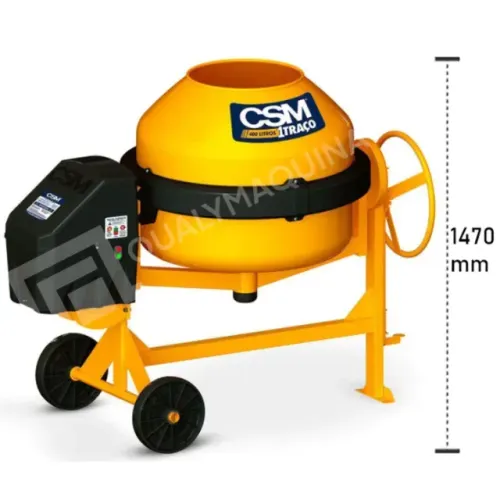 Betoneira 400 Litros com motor CSM Monofásico 26 Rpm 2 CV 4 Pólos