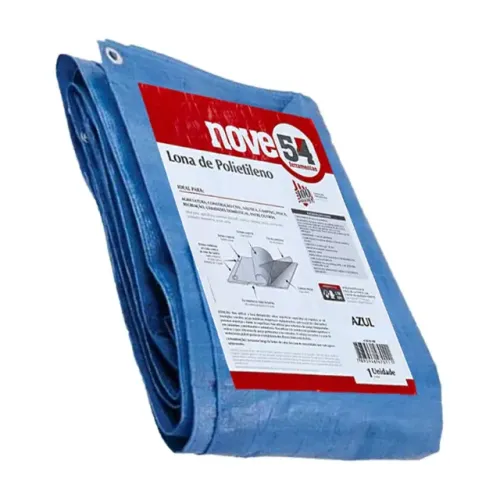 Lona de Polietileno Encerado 2m x 2m Azul 100 Micra - Nove54