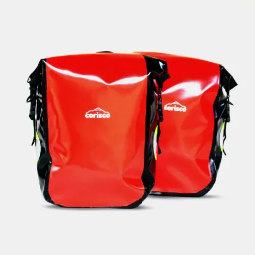 Alforje Corisco GR 30 Litros Vermelho Estanque Ganchos Reguláveis