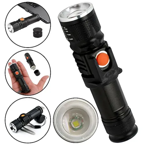 Mini Lanterna Recarregável USB 5000W/85000L - Luatek em  São Luís ma 