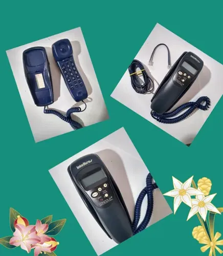 Telefone com fio e secretária eletrônica