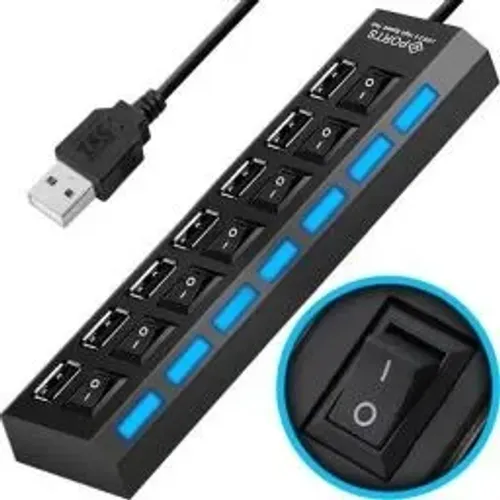 Hub USB 7 Portas USB 2.0 Kapbom