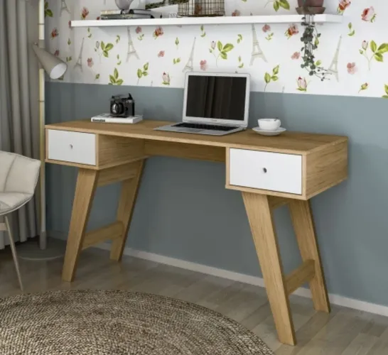 Mesa para computador 2 gavetas ampla 