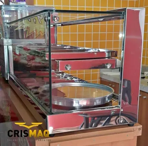 Estufa Vitrine Para Salgados Dupla Nova 1,20mt ou Sob medida