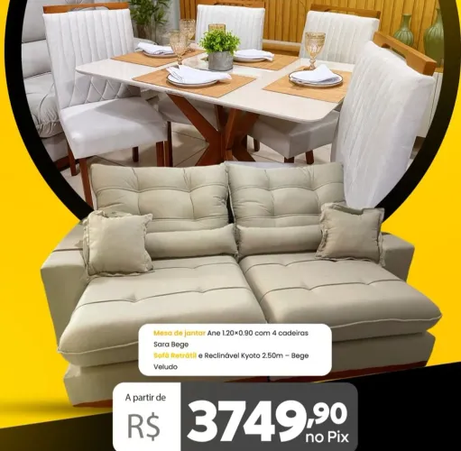 Sofá e mesa SOMOS LOJA *