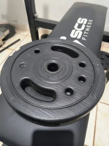Anilhas de 5kg 4 unidades , 2 barras ocas 