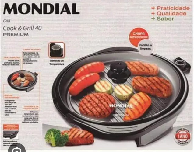 Grill elétrico mondial 