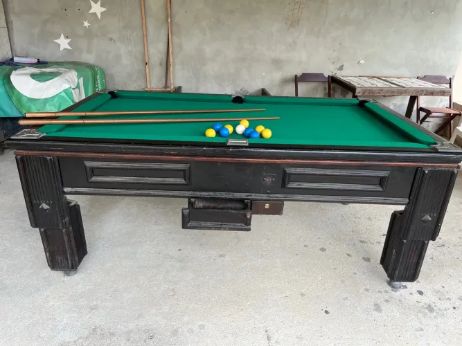 Mesa de Sinuca em Madeira profissional de ficha