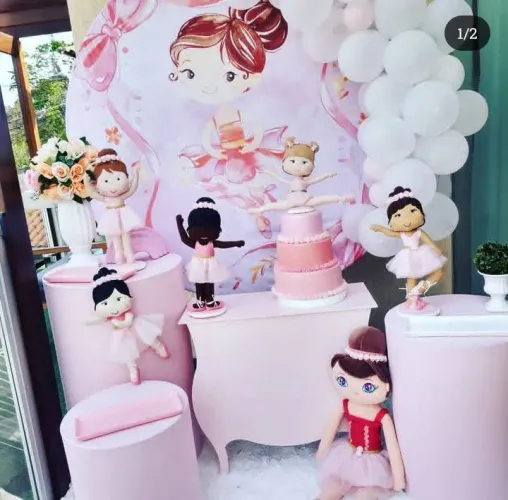 Aluguel Decoração de Festa Bailarina - Kit Completo