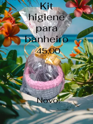 LINDO! Kit higiene para banheiro!! NOVO!