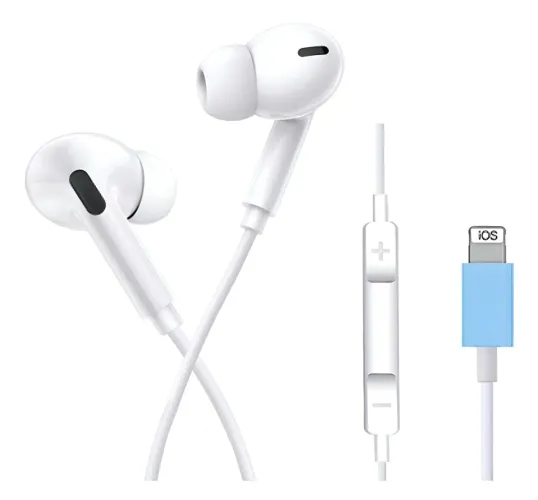Fone de Ouvido Intra-Auricular com Microfone e Conector Lightning Compatível com iOS<br><br>