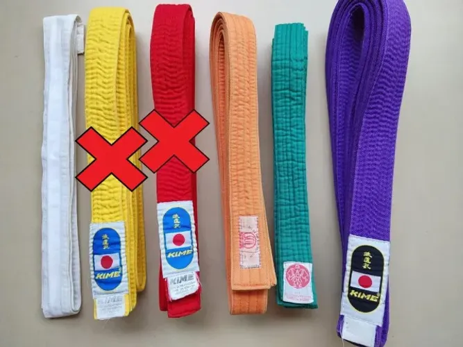 Kit De Faixas Para Artes Marciais (4 Faixas)