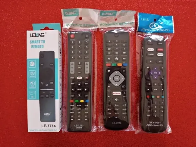 Controle Remoto TV Varias Marcas + Pilhas