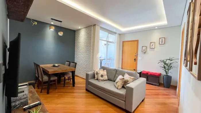 Apartamento, 2 quartos, 1 suite, 2 vagas