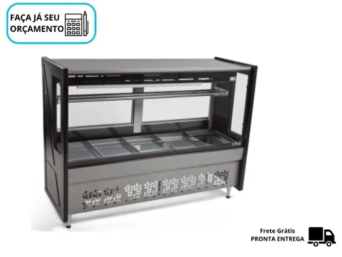 Balcão de Carne 1,75M Preto Polar