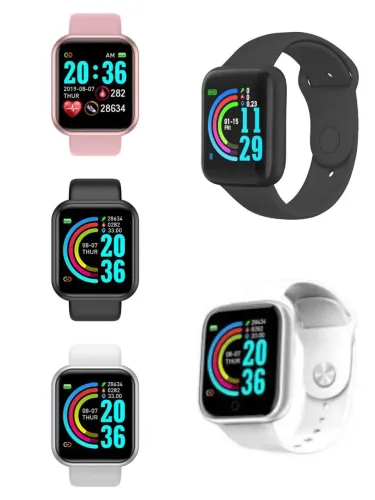 Smartwatch Fitness Monitor Colorido D20
