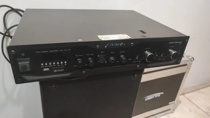 amplificador som ambiente Frahm gr5000 2x300w