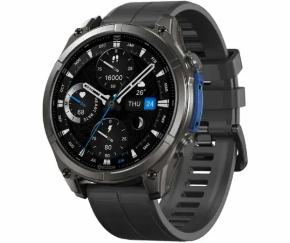 Smartwatch Zeblaze Vibe 8 Tela Amoled IP68 Grau Militar Aço Inoxidável