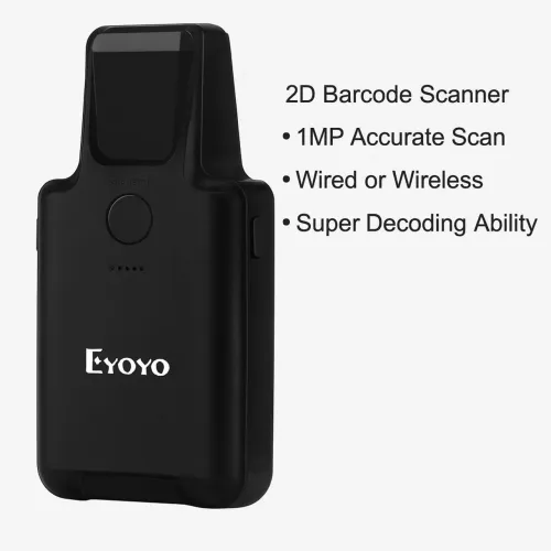 Leitor de Código de Barras 2D Eyoyo EY-017P - Novo na Caixa