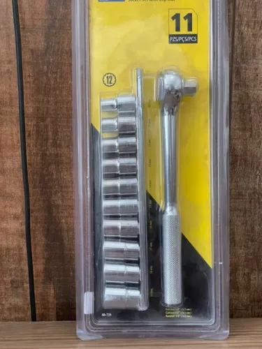 Jogo de Chave Soquetes e Catraca Stanley 11 Peças