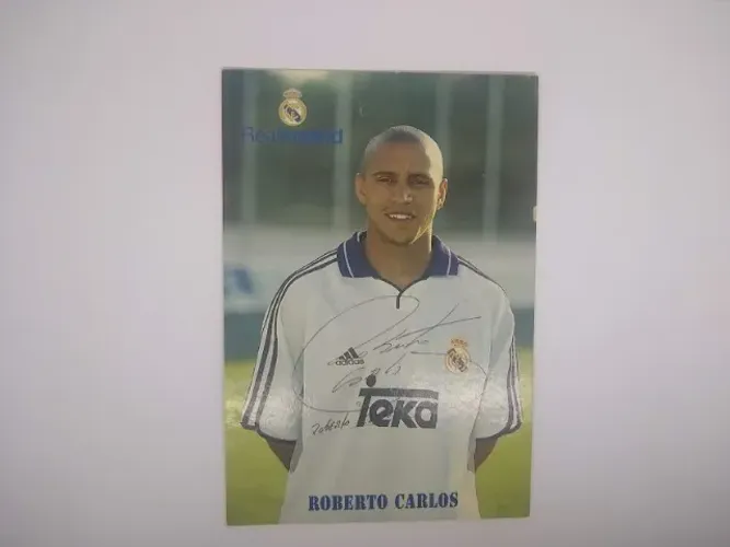 Cartao Postal Real Madrid: Roberto Carlos