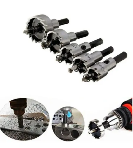 Jogo Serra Copo para Metal - Kit com 5 pcs