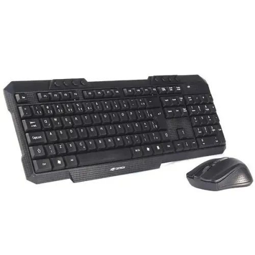 Kit Teclado e Mouse sem Fio K-W10BK C3Tech Loja Coimbra Computadores Entregamos