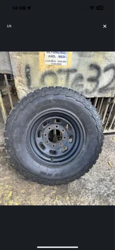 Roda com pneu 265/70R16 para Step Ford F350 F250 pneu final da vida