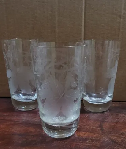 03 copos de Cristal antigo