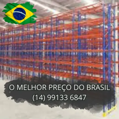 Porta palete estante de aço p/ comércio