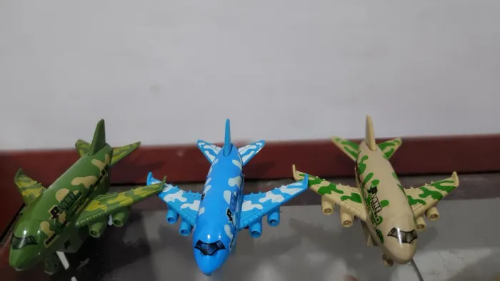 Miniaturas Aviões Trio de Mini Veículos (aviões) - Escala1:64 Fanfun