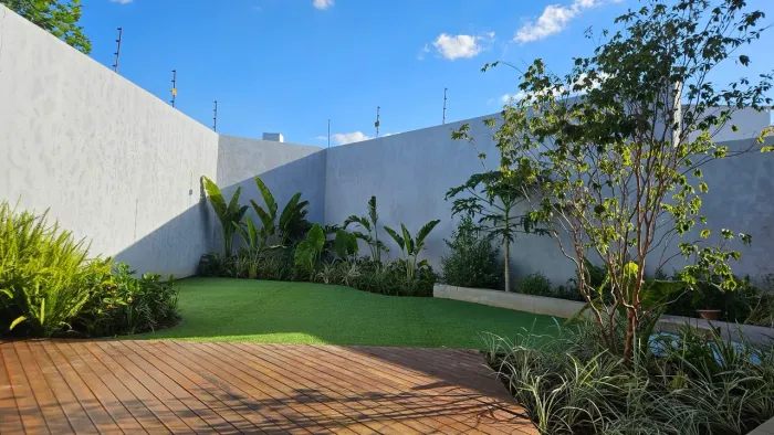 Instalação de grama sintética