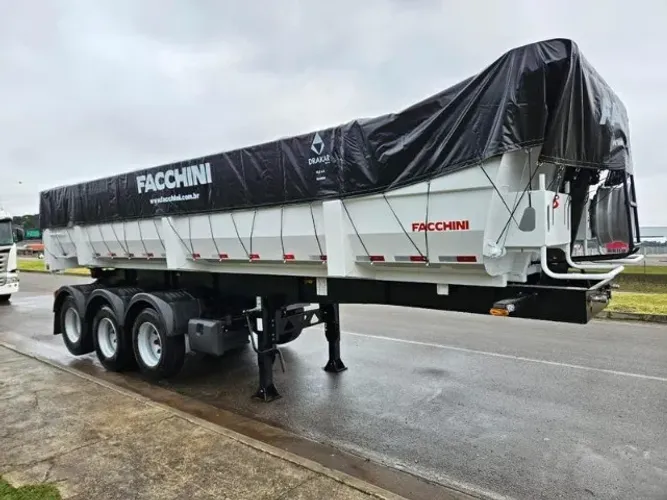 Carreta Basculante Facchini Ano 25 0km Pronta Entrega 25m³ na lata Freio ABS SEM PNEUS