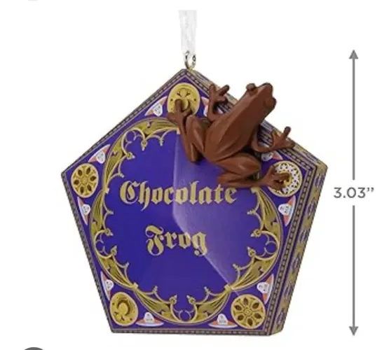 Enfeite de Natal - Sapo de Chocolate, Harry Potter