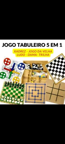 Jogo de Tabuleiro 5 in 1/entrega grátis