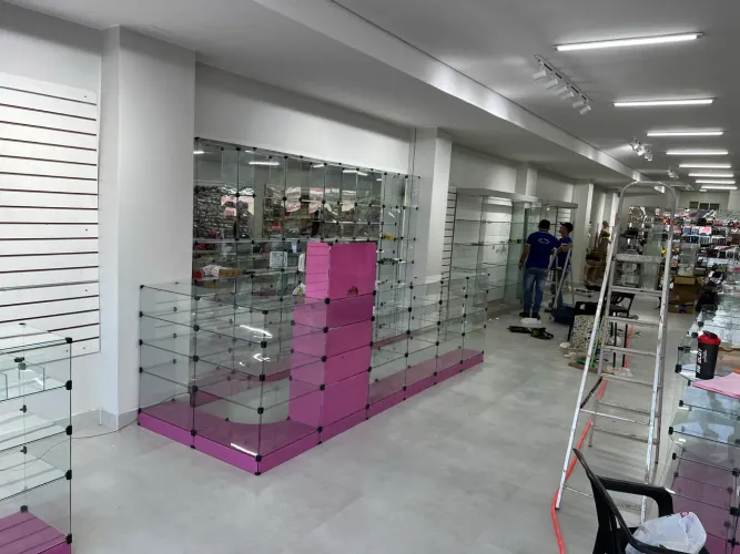 Mobiliário de vidro 