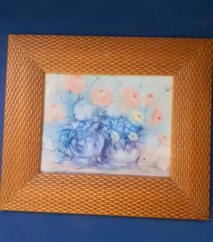 Quadro com Flores em Tons Pastel